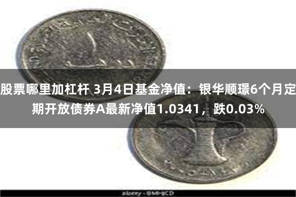 股票哪里加杠杆 3月4日基金净值：银华顺璟6个月定期开放债券A最新净值1.0341，跌0.03%